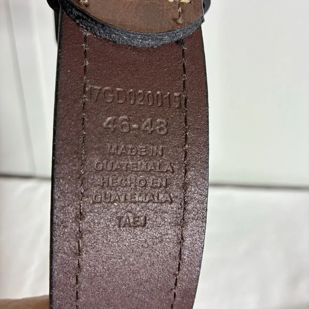 NEW Dickies Brown Genuine Leather Work Belt - Men's Size 46-48